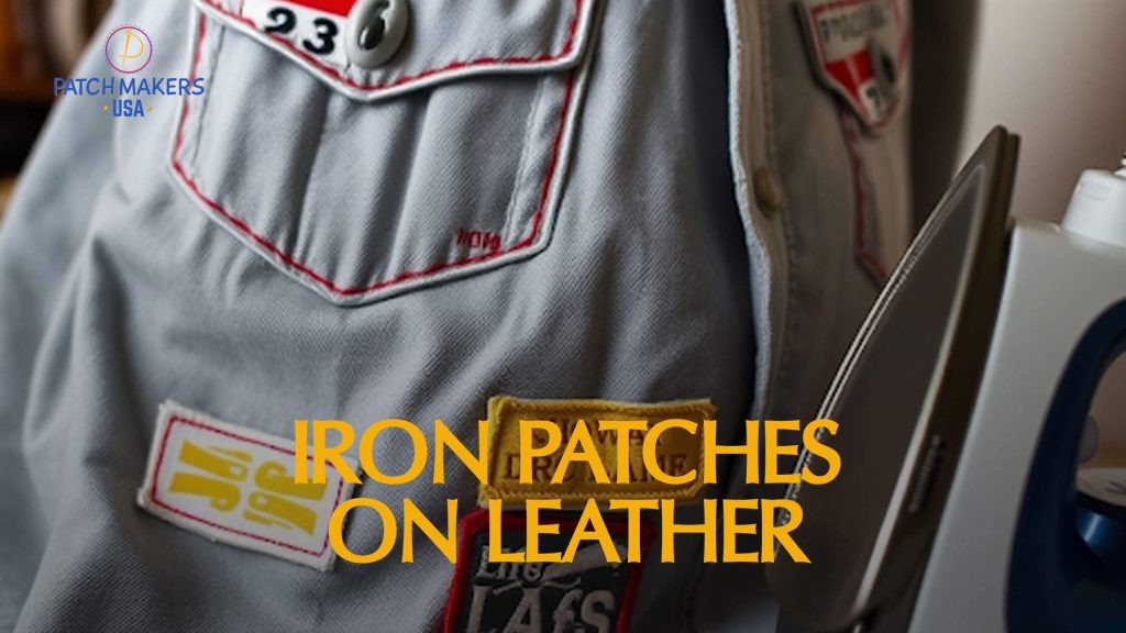 iron Patches on Leather