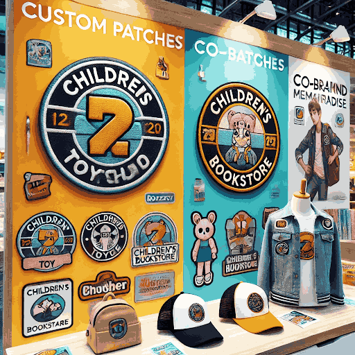 Co-created-custom patches-on-various-merchandise