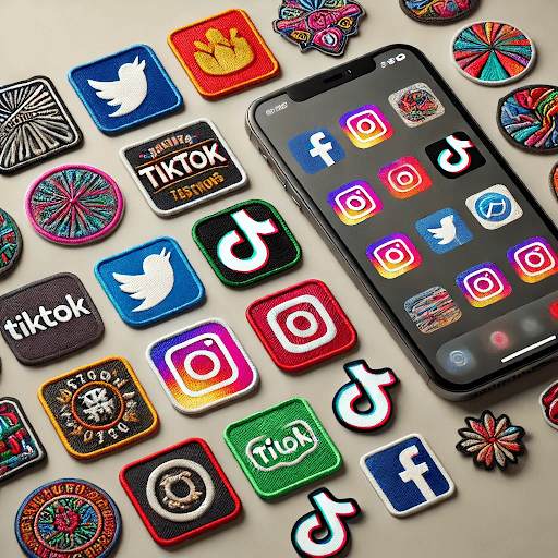 Collection of social media app custom patches