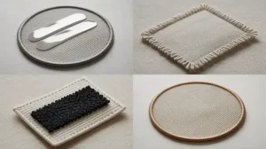 Custom patches with different backing options.