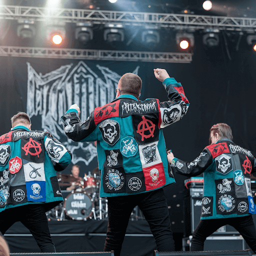 punk rock band performing on stage punk rock band performing on stage