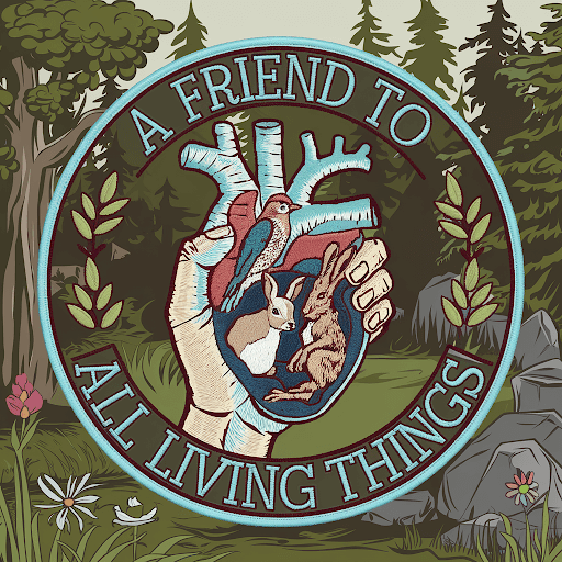 A custom scout patch with the text A Friend to All Living Things
