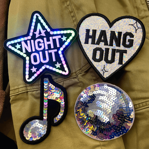 A night out and hang out with custom patches