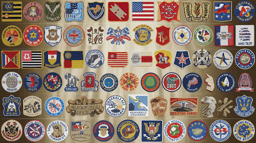 a diverse range of custom patches