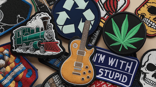 different ways to show how to brand with embroidered patches