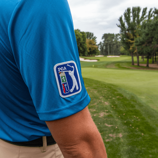 A PGA golf patch with the text PGA TOUR