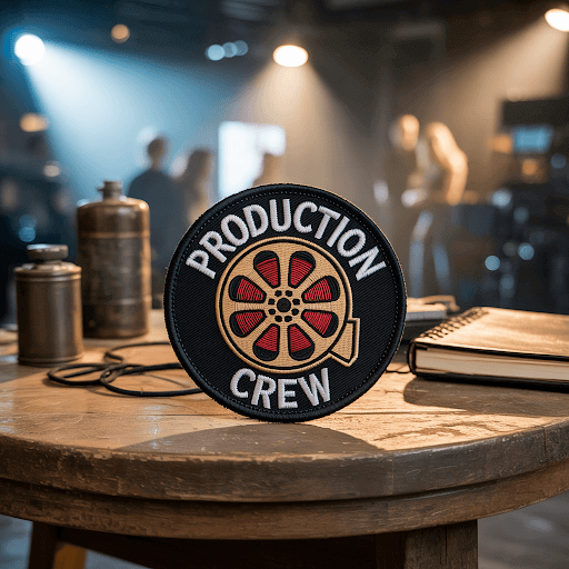 A meticulously designed custom patch for a film crew