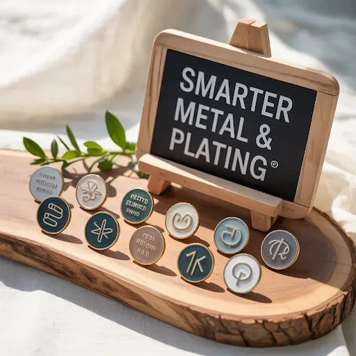 A selection of eco-friendly custom enamel and lapel pins
