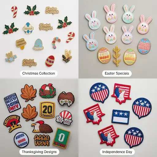 Custom pins and custom patches for different events